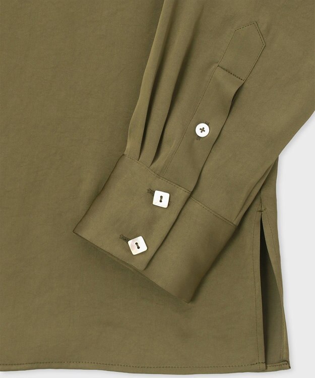 Paul Smith サテン シャツ カーキ