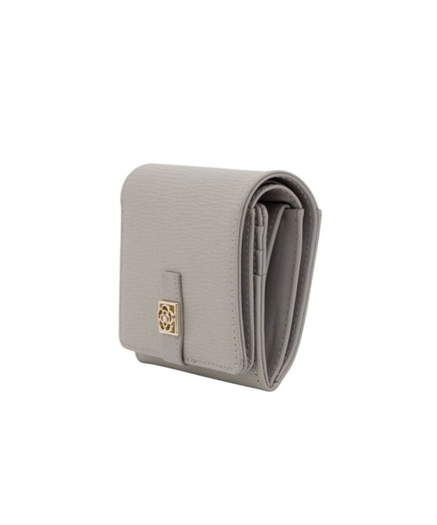 CLATHAS デフィ 内ボックス二つ折り財布 ライトグレー