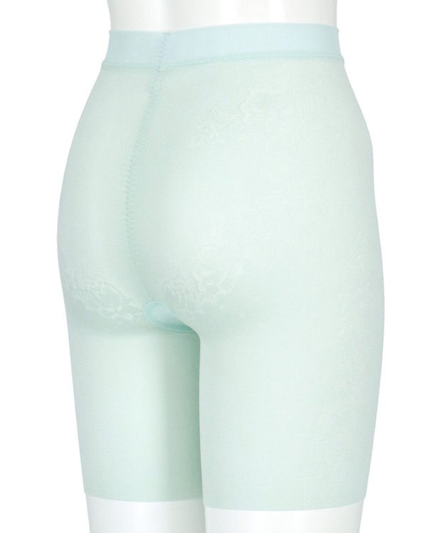 Wing ガードル 汗をかいてもさらさら 接触冷感(身生地部) シルエットすっきり 【夏の涼軽パンツ】 ロング丈 一枚ばき可能 春 夏 KQ2715 ウイング／ワコール グレイッシュブルー