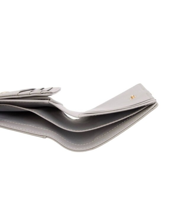 CLATHAS デフィ 内ボックス二つ折り財布 ライトグレー