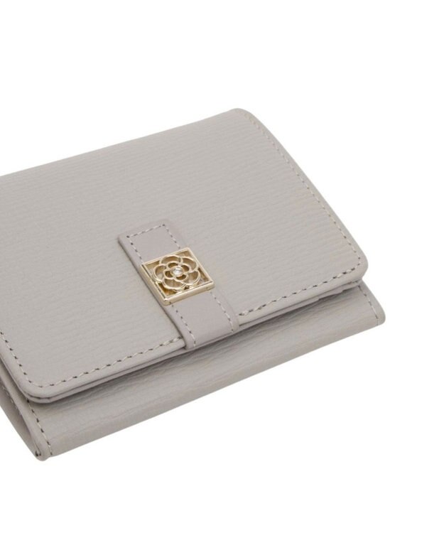 CLATHAS デフィ 内ボックス二つ折り財布 ライトグレー