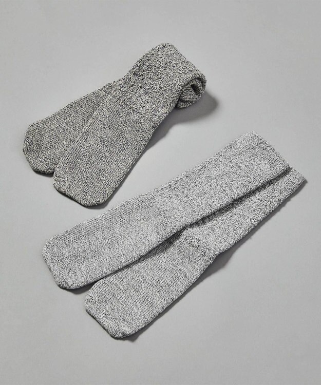 JOSEPH ABBOUD MOUNTAIN 【SPACE】OGコットンケーブル  ソックス アイボリー系