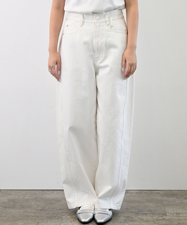 FORFORMO Adjustable Denim Pants アジャスタブルデニムパンツ ホワイト