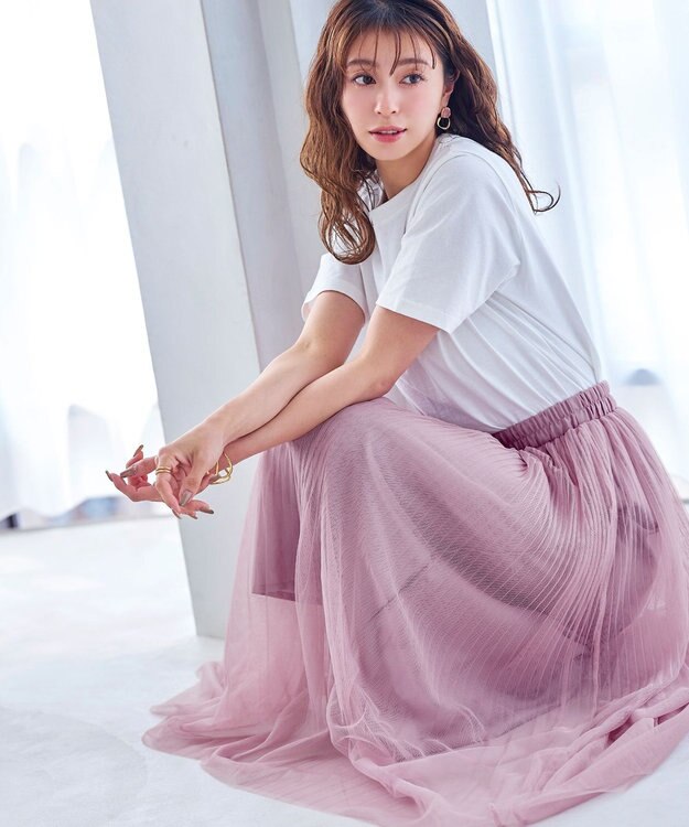 Tiaclasse チュールスカート ピンク