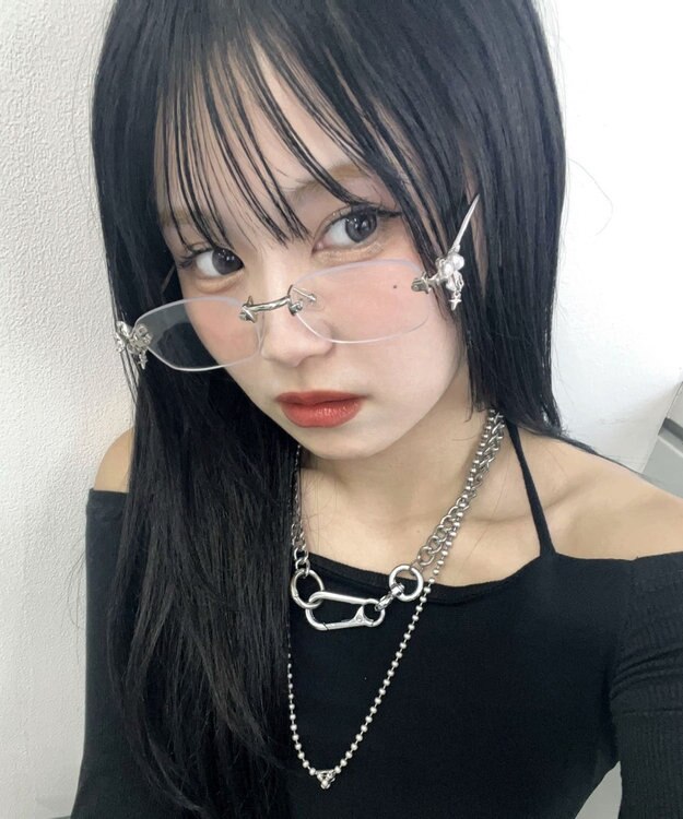 WEGO チャームリムレスアイウェア 柄2