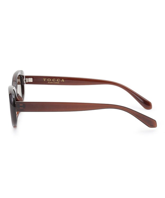 TOCCA 【UVカット・ドレス生地製のソフトケース付き】 BIT CHIC SUNGLASSES カラーレンズサングラス ブラウン系