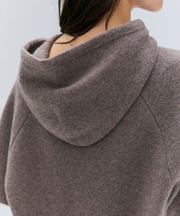 BEIGE， 【洗える】SEDONA / ウールカシミヤフーディーニット Taupe