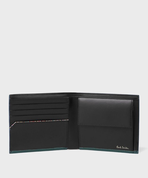Paul Smith クロップドロゴ 2つ折り財布 ダークグリーン