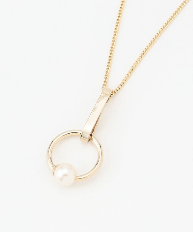 J.PRESS LADIES スティック パール ネックレス ゴールド系