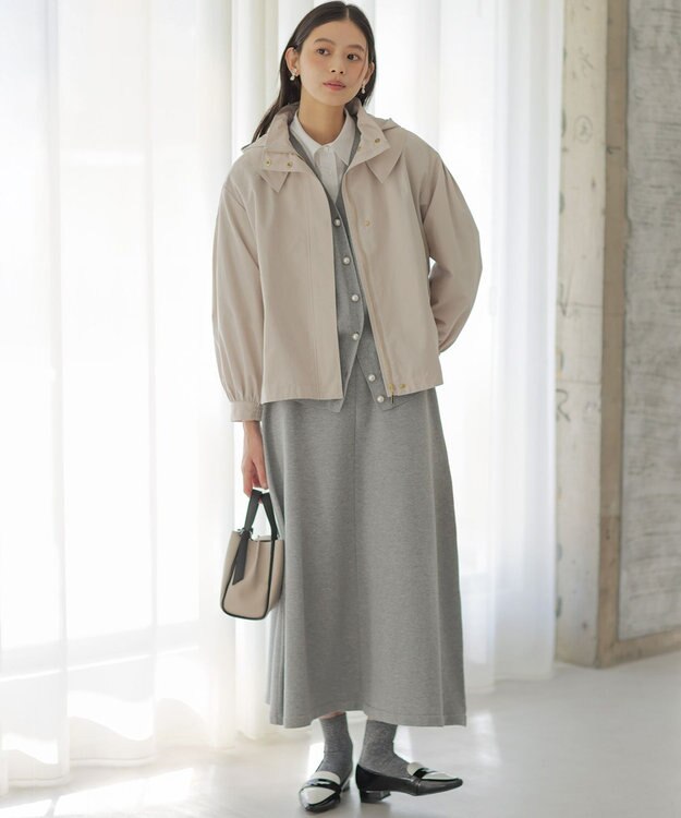 組曲 スウェットニット スカート ライトグレー系