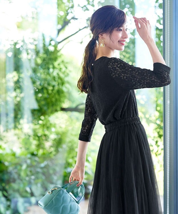 Tiaclasse チュールスカート ブラック