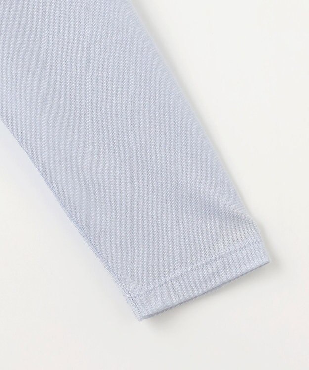 J.PRESS LADIES セルロースジャージー ロング カーディガン サックスブルー系