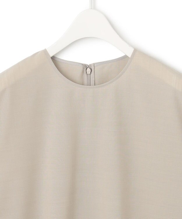 ICB 【洗える】 サマーウールトロ ブラウス ライトオリーブ系