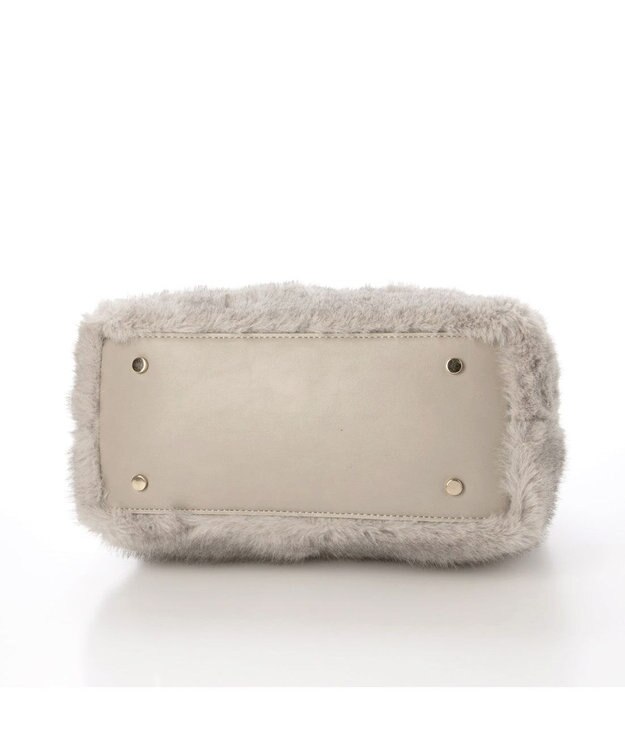 UNBILLION カシュカシュ cachecache / ミンク風フェイクファーノットハンドルバッグ GY