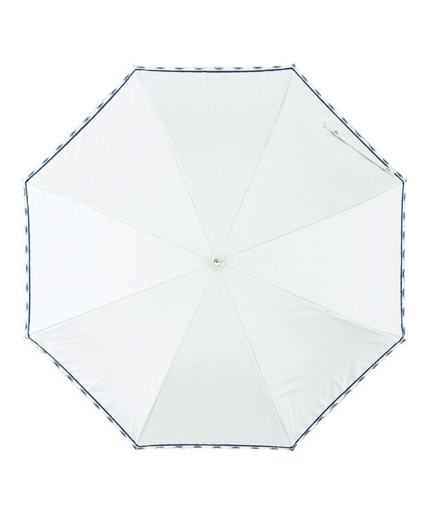 MOONBAT estaa 晴雨兼用 長傘 オーガンジーマーガレット 日傘 遮光 遮熱 UV ホワイト