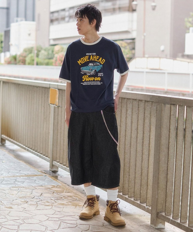 WEGO グラフィックリンガーT（SS） ネイビー