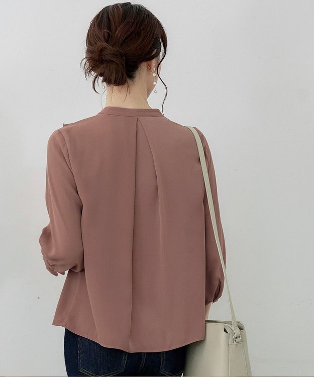 Tiaclasse 【洗える】フリルブラウス ピンク