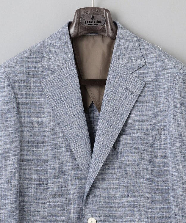 GOTAIRIKU 【完全オリジナル素材】タイワンタフタ ジャケット ダルブルー系