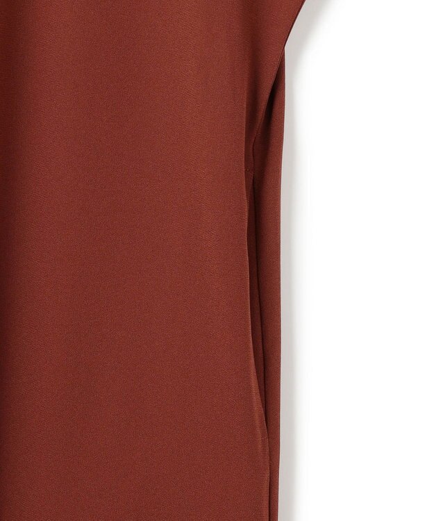 JOSEPH 【洗える】サテンジョーゼット　ドレス Mahogany