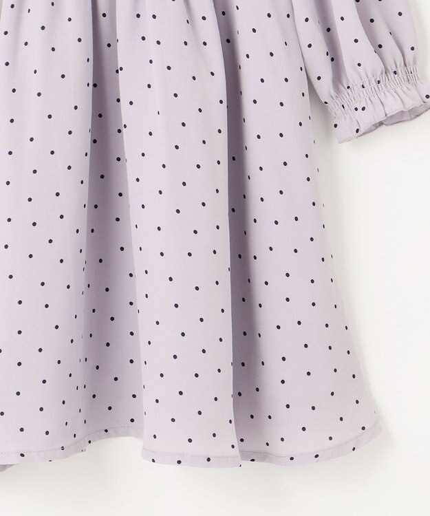 組曲 KIDS 【110-140㎝】キャサリンドット ワンピース ライトグレー系5