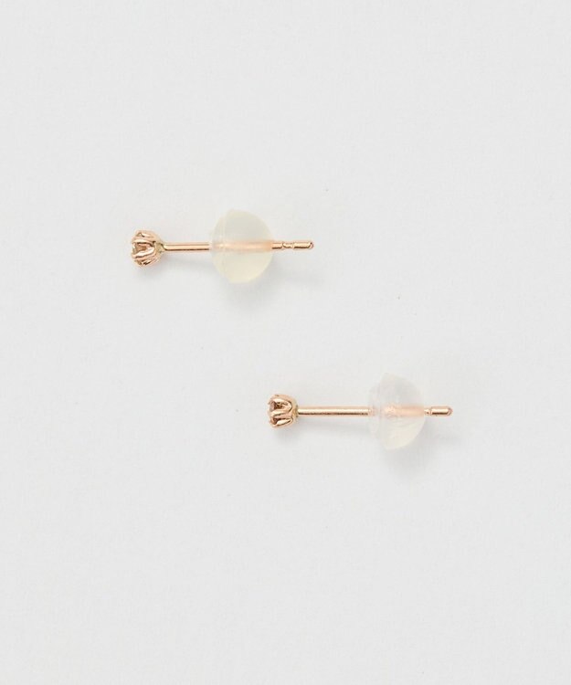 Phoebe 【K10】一粒ダイヤモンドピアス　ローズゴールド ローズゴールド