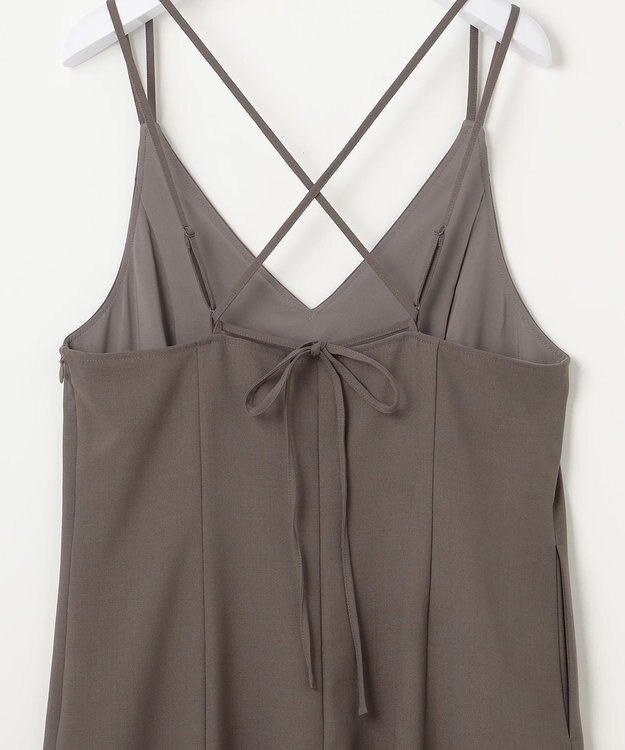 ANY SIS S 【低身長企画】フレアキャミソール ワンピース モカグレー