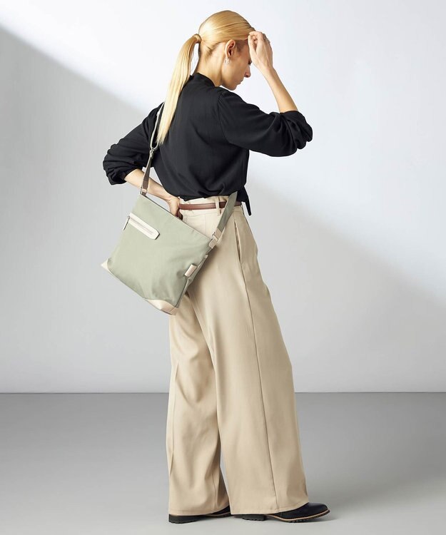 Y'SACCS アシメファスナーポケットショルダー ライトグリーン