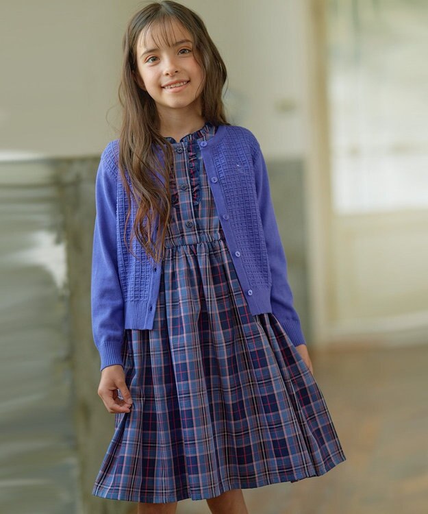 組曲 KIDS 【110-140cm】クラシック カーディガン マローブルー系