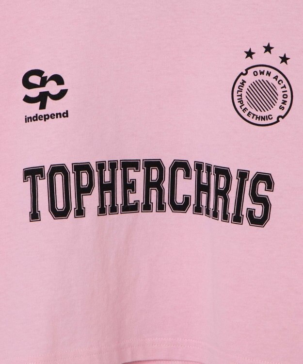 WEGO ライングラフィックショートT ピンク