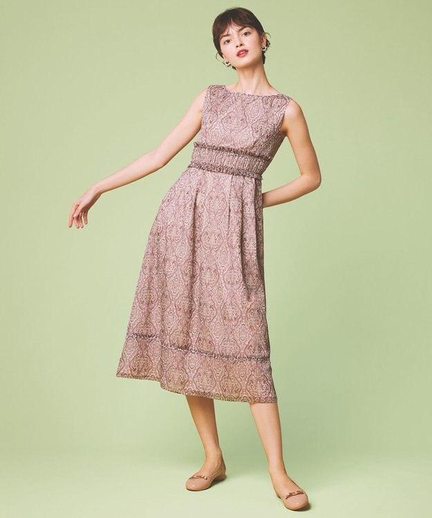 TOCCA 【消臭＆洗える！】PINK JAIPUR ロングドレス ピンク系5