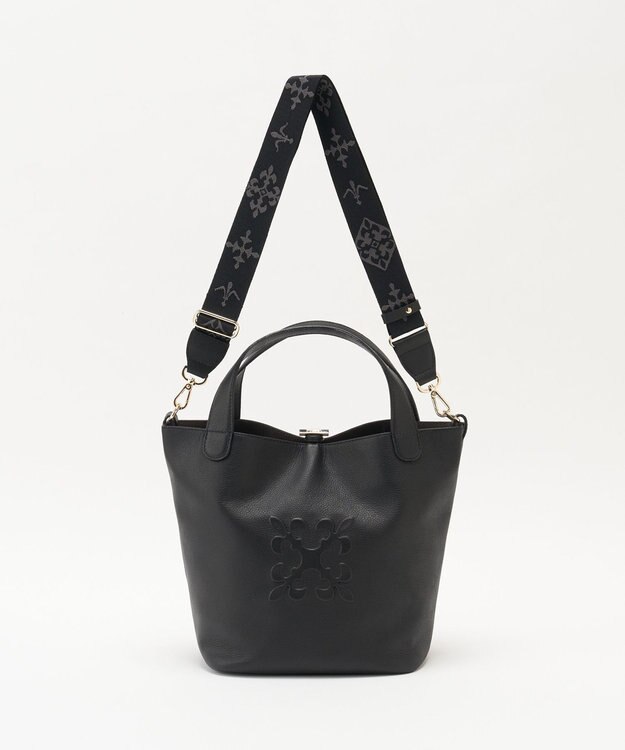 russet 《WEB限定》ソフトレザー2WAYミニトートバッグ(CE-1672-WEB) Black