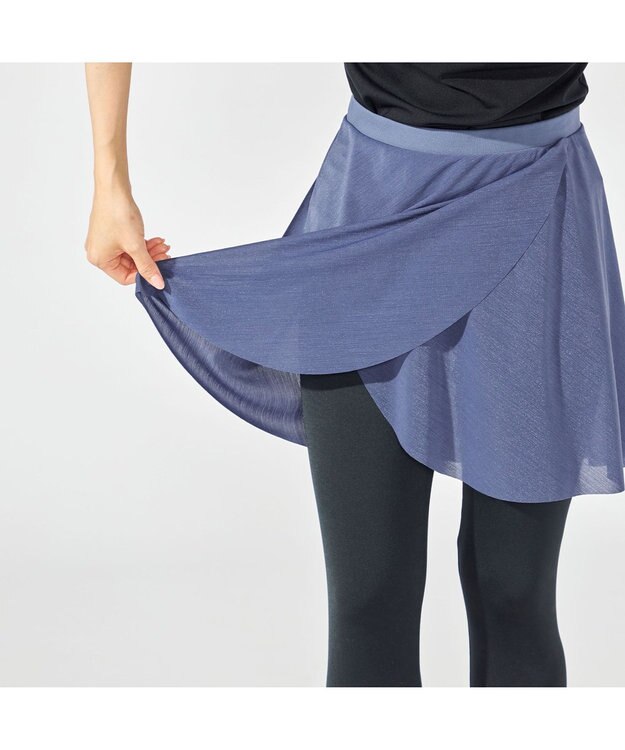 Chacott スカート付レギンス ブルー