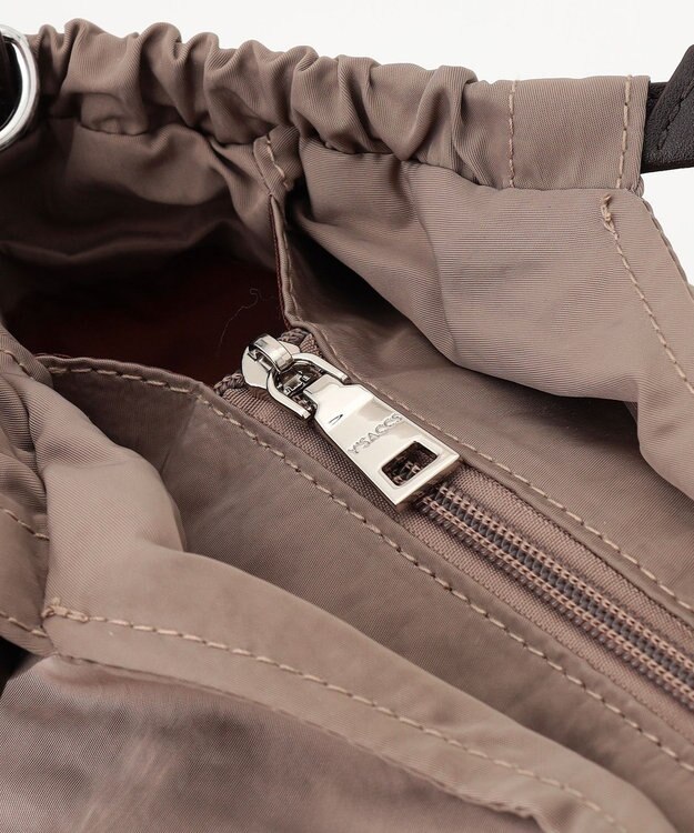 Y'SACCS 【Y’SACCS vous et】サイドギャザー2WAYトート Mサイズ ベージュ