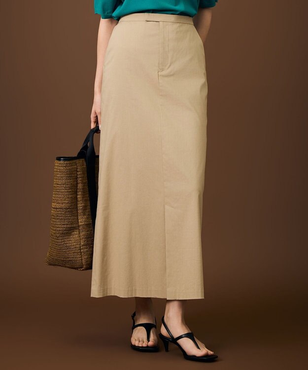 自由区 ファンクショナルナロー スカート ベージュ