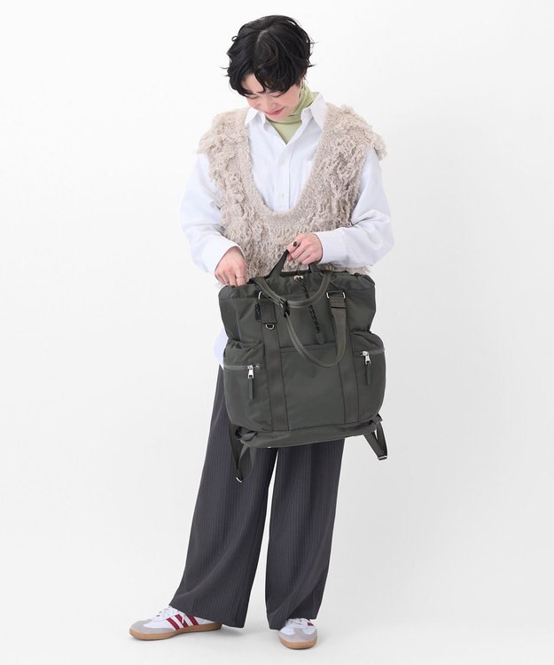 ACE BAGS & LUGGAGE W&.Day/Night アワイ 2WAYトート A4サイズ 14.0インチPC収納 20502 ダブルアンドデイナイト ウォームグレー