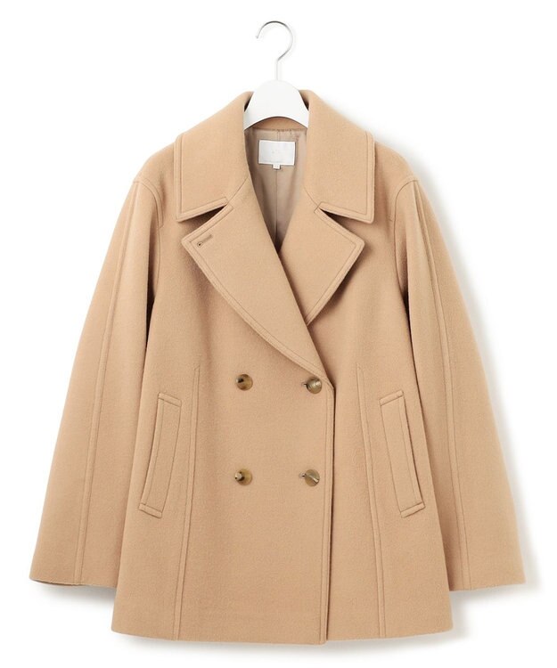 23区 【GOLD LABEL】ウールリバー Pコート キャメル系