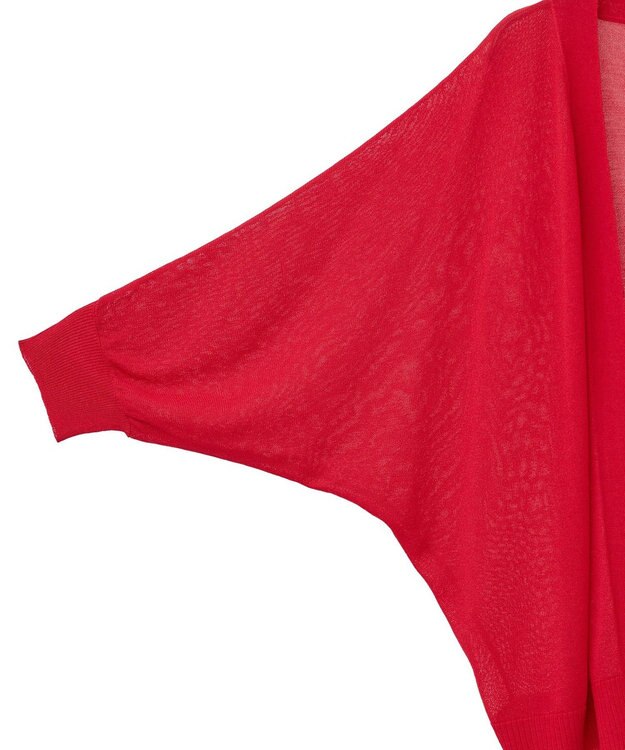 Green Parks 接触冷感七分袖カーディガン Red