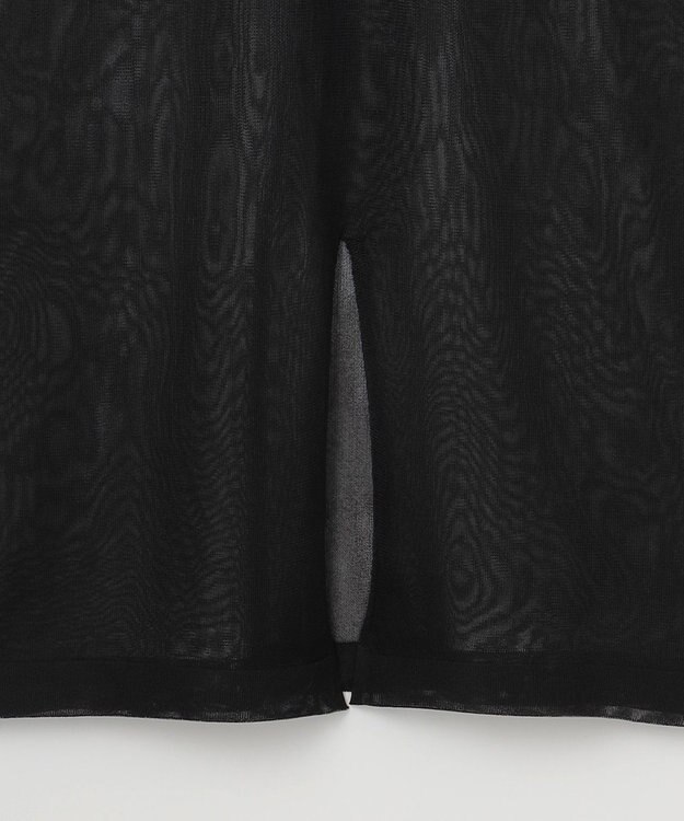 NAVE 【Nave・洗える】シアーニット スカート ブラック系