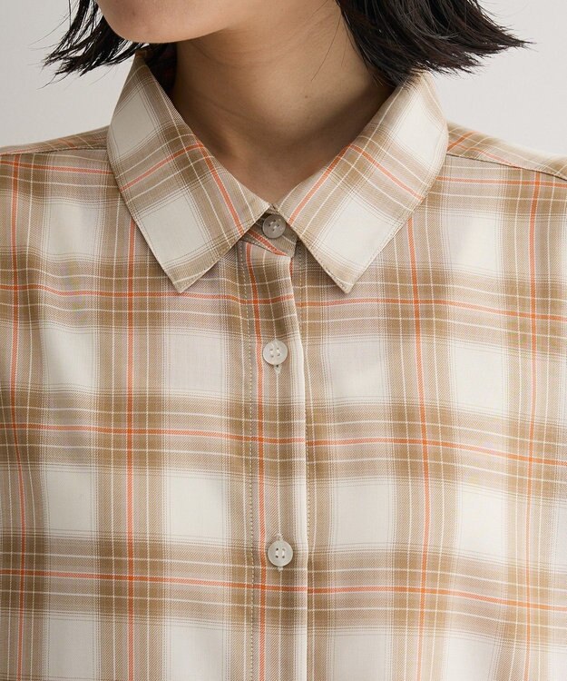 Green Parks 【しゃれシャツ】イージーケアシャーリングシャツ Beige