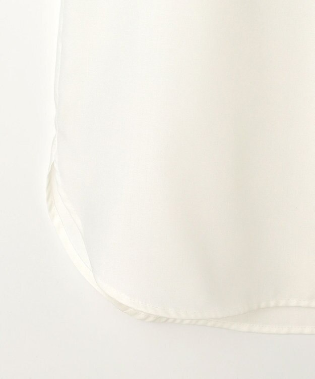 J.PRESS LADIES フルダルスパンマイクロピーチ ブラウス オフホワイト系