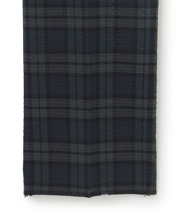 J.PRESS MEN クールマックスサッカー ステムテーパードパンツ ネイビー系3