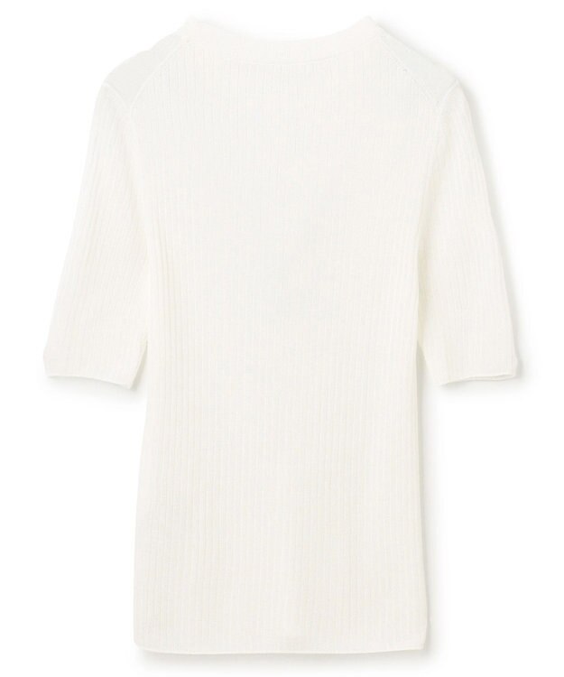 uncrave ラスターシアーニット ワイドリブトップス オフ