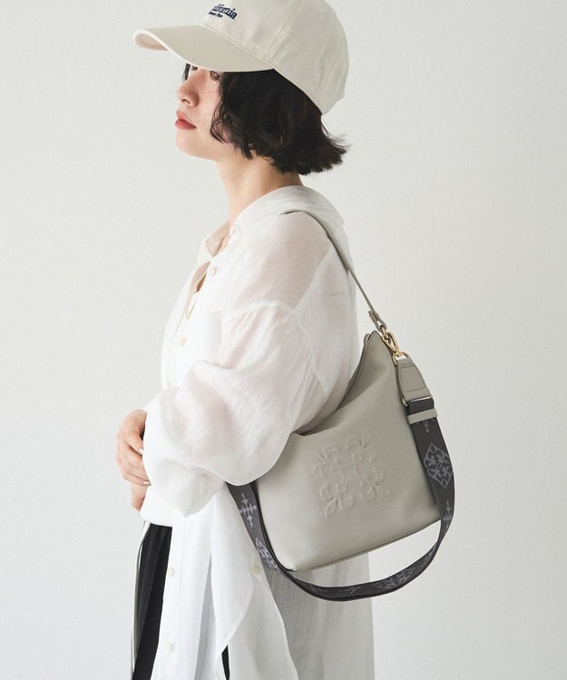 russet 《WEB限定》スタンダードミニショルダーバッグ <エンボスモノグラム>(CE-1718-WEB) L.Gray