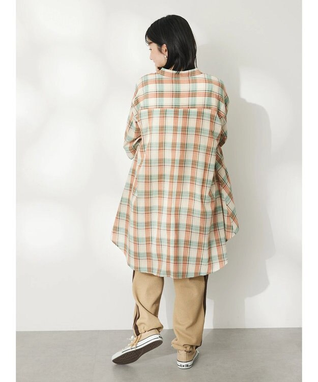 CRAFT STANDARD BOUTIQUE チェックフィッシュテールチュニック Beige