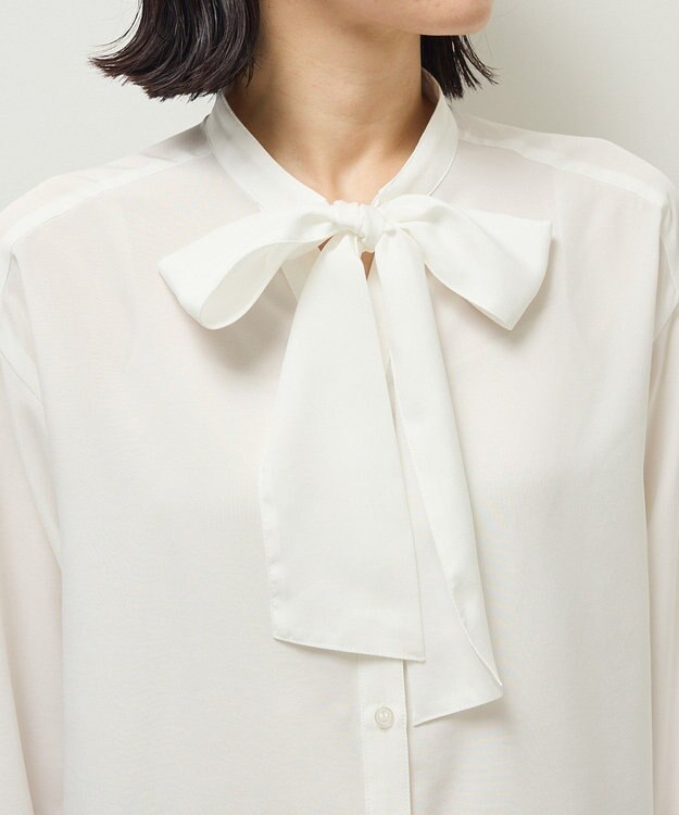 Green Parks ボウタイインナーシャツ Off White