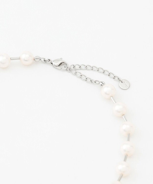 自由区 【カタログ掲載・セレモニー・新色追加】パールバー ネックレス ［新色］シルバー