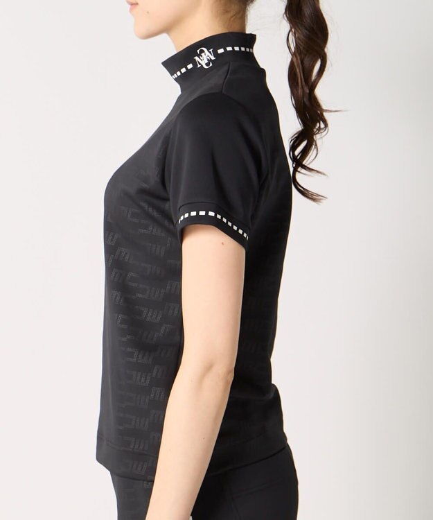 FILA GOLF／marie claire 【Marie claire sports】モックネックシャツ ブラック