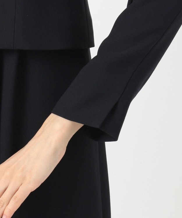 自由区 FORMAL 【お受験/セレモニーに】濃紺　洗える/衿取り外し　ワンピース+ジャケット ネイビー系