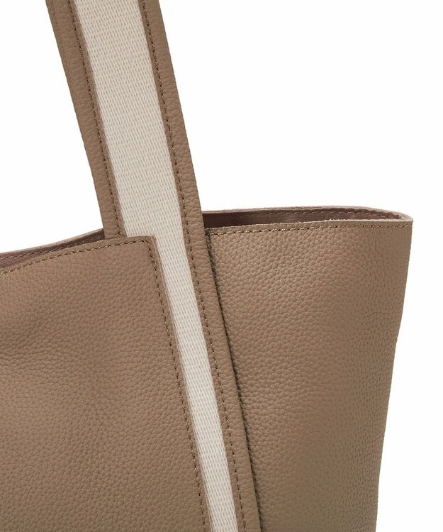 TOPKAPI 【TREASURE TOPKAPI】ソフトシュリンク テープハンドル A4 トート バッグ グレージュ