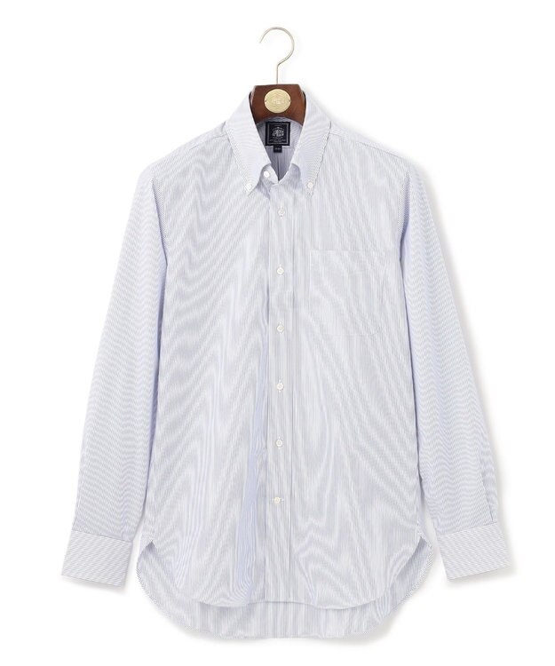 J.PRESS MEN 【PREMIUM PLEATS / 形態安定】マイクロストライプ シャツ / B.D. ネイビー系1